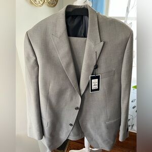 Sean John Men's Gray Two-Button Suit Blazer